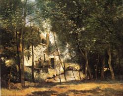 the mill of Saint-Nicolas-les-Arraz, camille corot